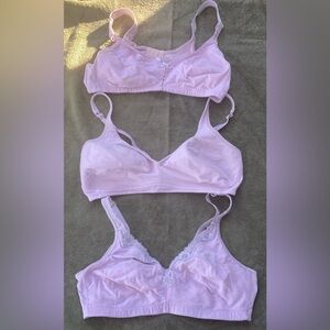3 Pack Pink Wireless Bras Sz 44D Playtex Comfort Choice